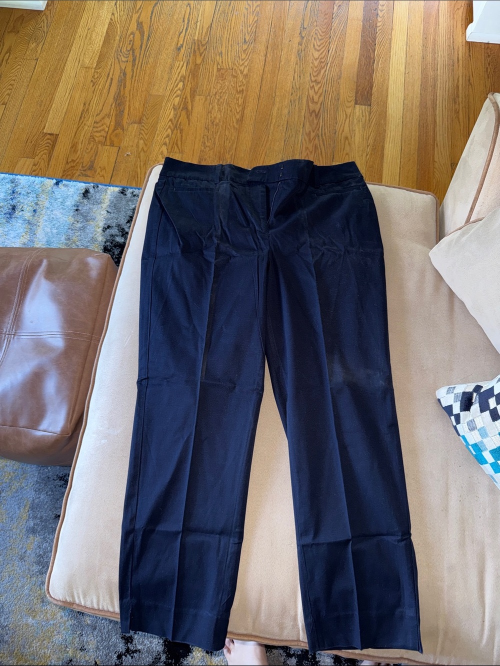 Talbots Navy Straight-Leg Dress Pants